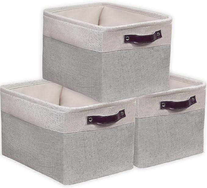 SIMPLE HOUSEWARE Large Fabric Storage Bin, 15