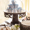 Acanthus Stoneware Cake Pedestal with Dome