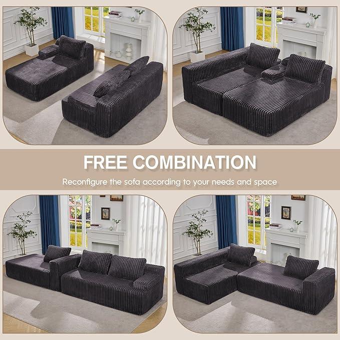 Hobestluk Modular Sectional Sofa Couches 108