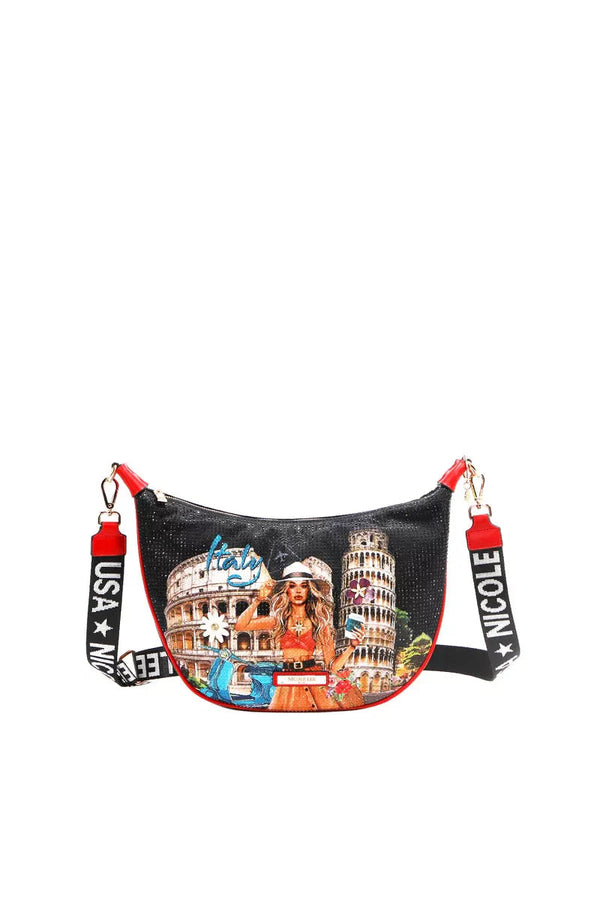 Nicole Lee USA Martha Travels Italy Shoulder Bag Berry Charmz