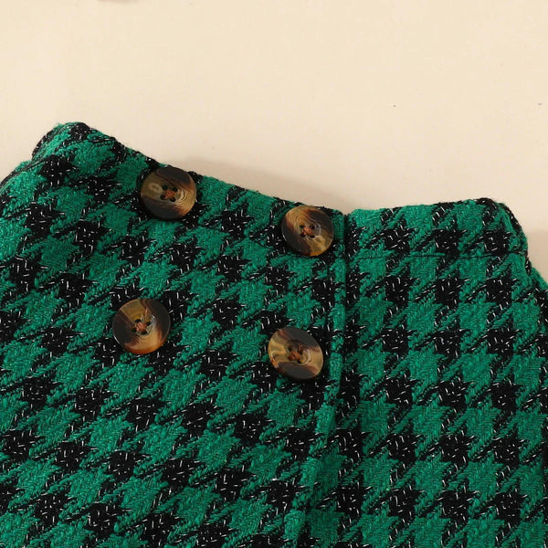 ma&baby 6M-3Y Christmas Newborn Infant Toddler Baby Girl Clothes Sets Knit Long Sleeve Tops Plaid Skirts Hat Xmas Outfits D05