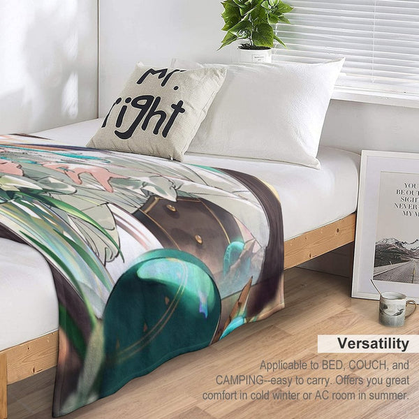 Genshin Impact - Venti Official Birthday Artwork 2024 Velvety-soft Throw Blanket
