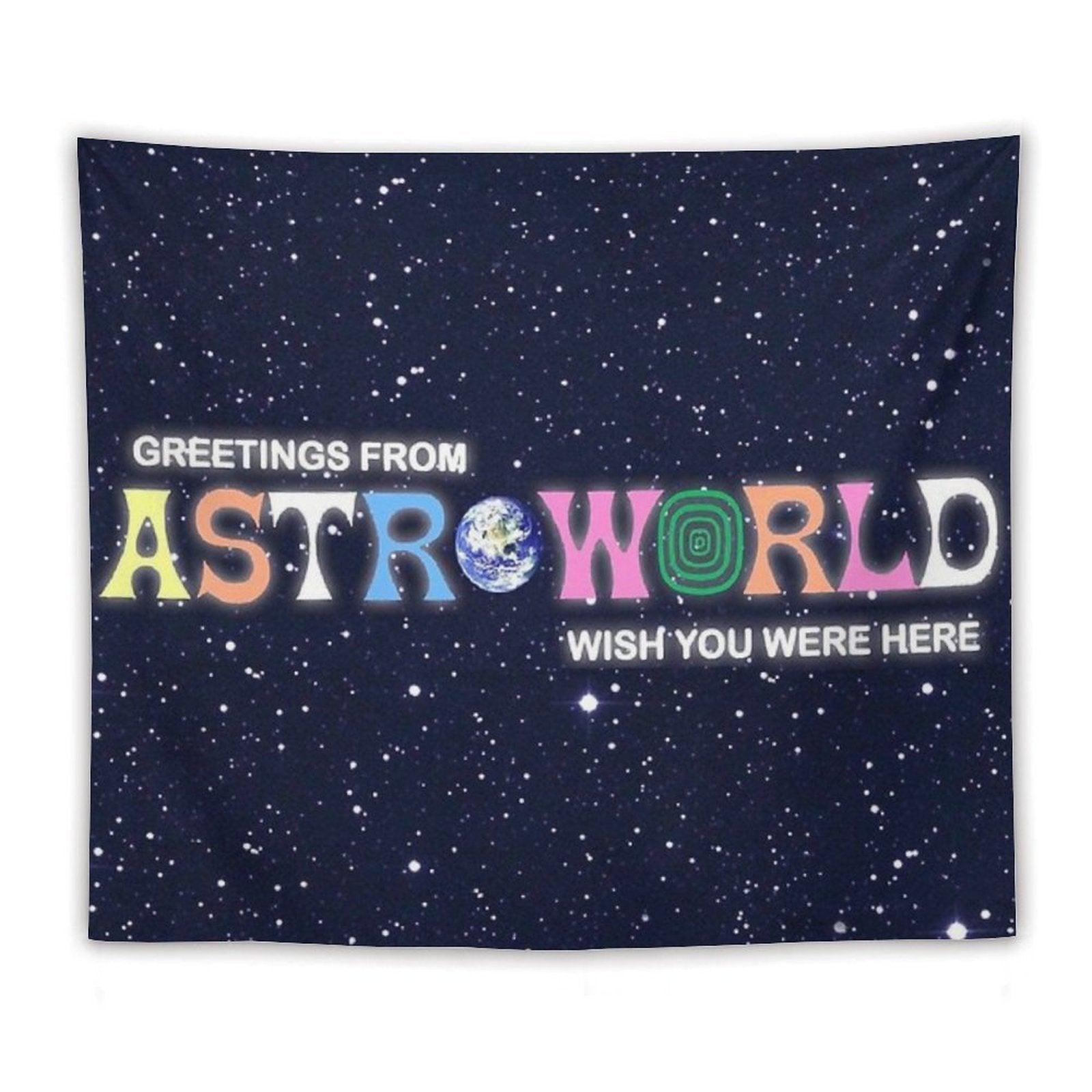Greetings From, Astro Fan Cover Tapestry