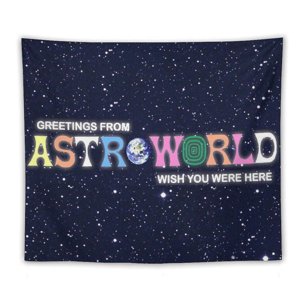 Greetings From, Astro Fan Cover Tapestry