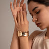 Metal style temperament niche versatile bracelet Bracelet irregular opening bracelet