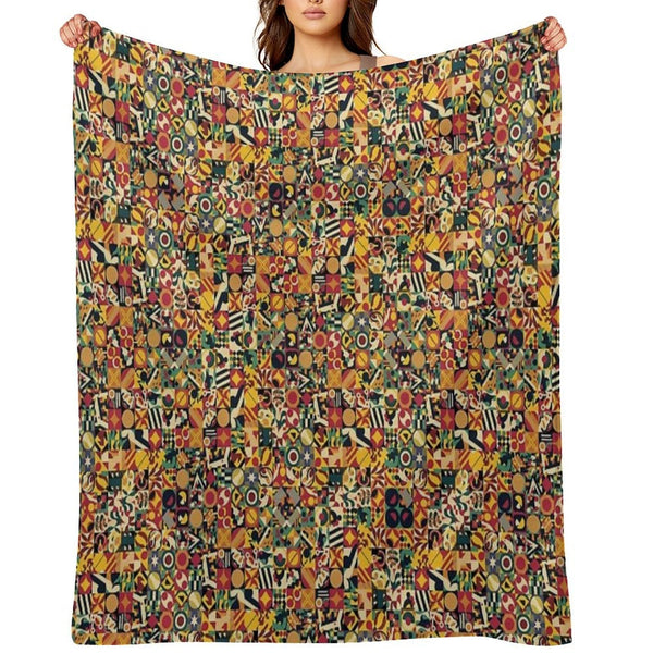 Bohemian Simple Geometric Machine-washable Throw Blanket