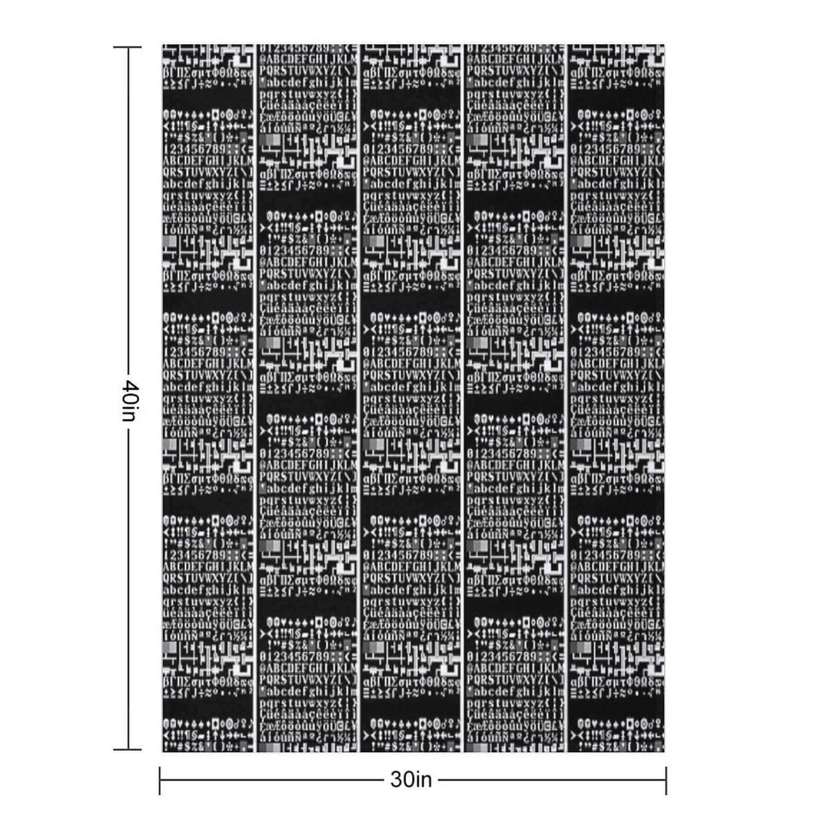 Dwarf Fortress Tile Set FnordSet Throw Blanket