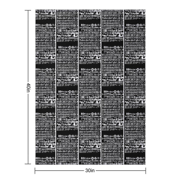 Dwarf Fortress Tile Set FnordSet Throw Blanket