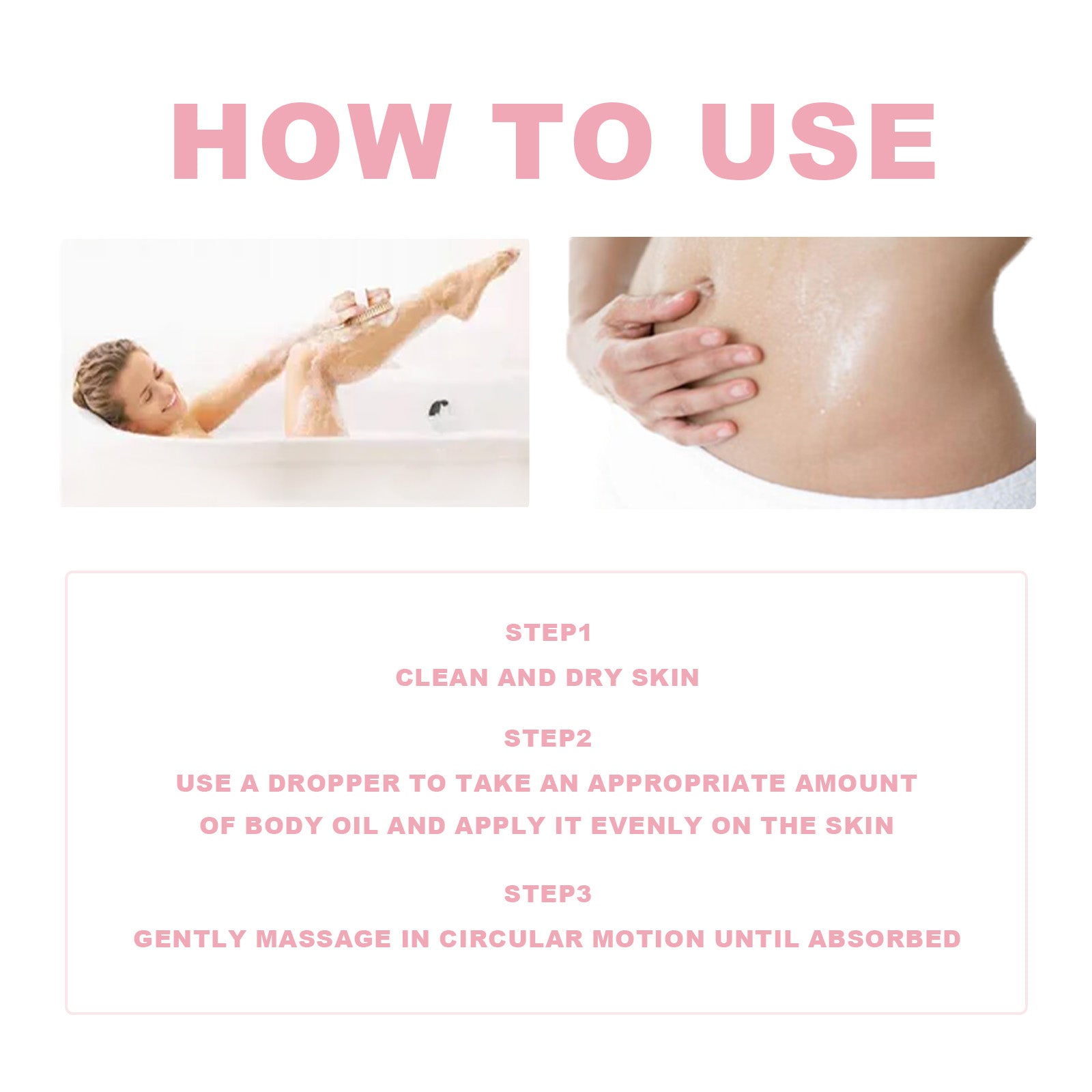 Rose Stem Flower Oil, Body Skin Massage Treatment Moisturizing And Firming Loose Skin Slimming Treatment Oil