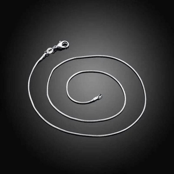 925 Sterling Silver 1mm Necklace Chain