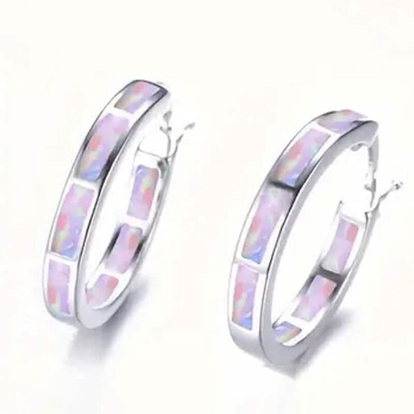 925 Sterling Silver Circular Hoop Earrings