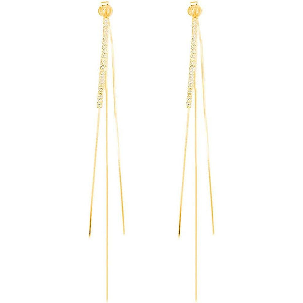 925 Sterling Silver Dangle Chain Tassel Earrings