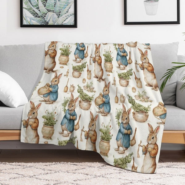 Peter Rabbit Watercolour Lightweight Throw Blanket
