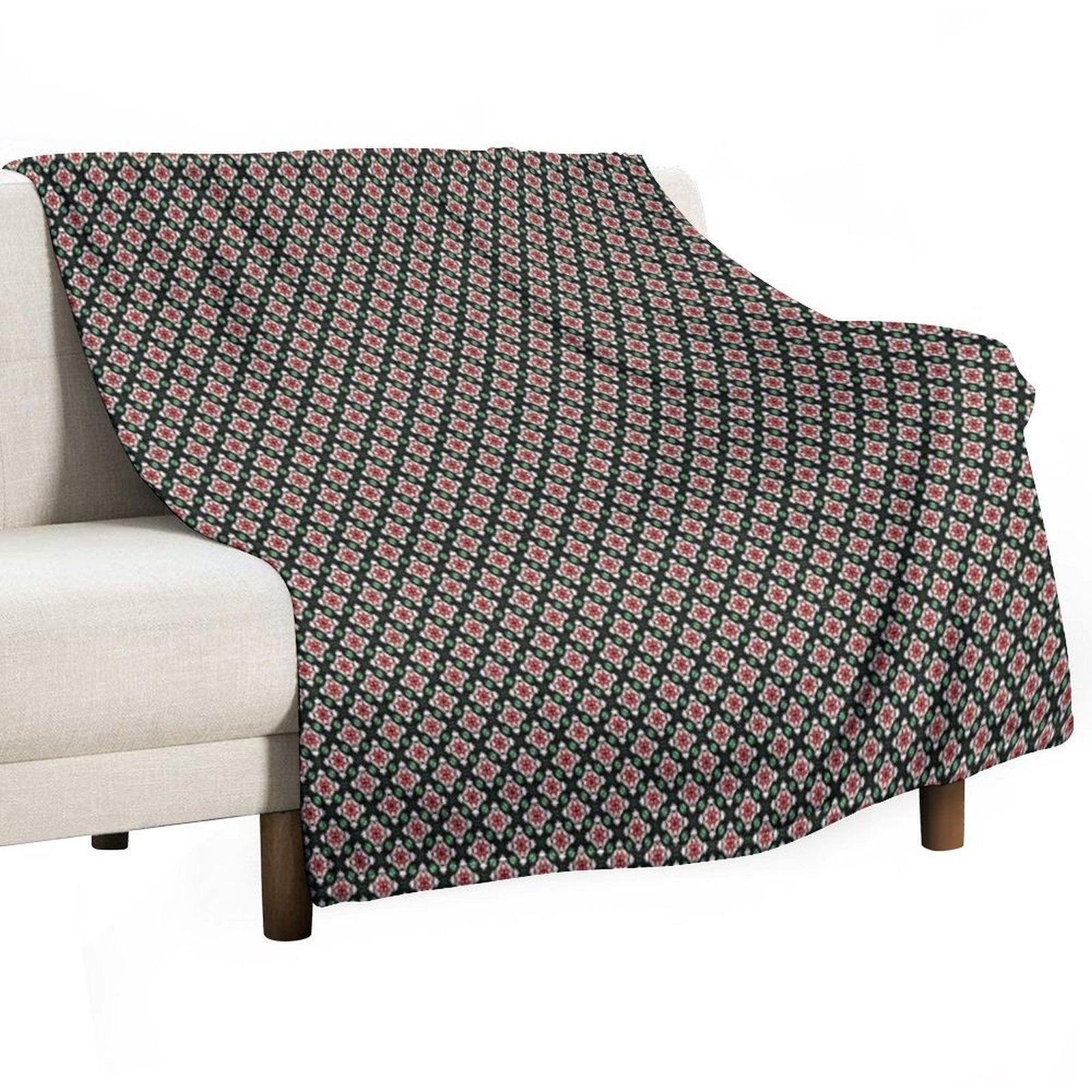 Earth Tones Wild Tiered Diamonds Throw Blanket