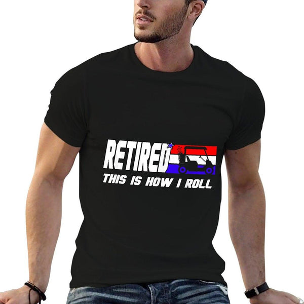 Golf Dad Shirt Funny Golfing Shirt Golf Cart Retired Golf T-Shirt