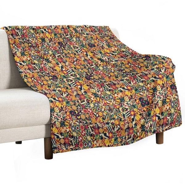 Bohemian Simple Geometric Machine-washable Throw Blanket