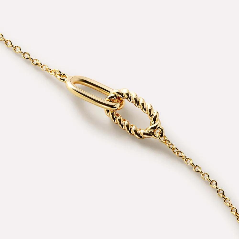 Interlocked Titanium Steel Necklace