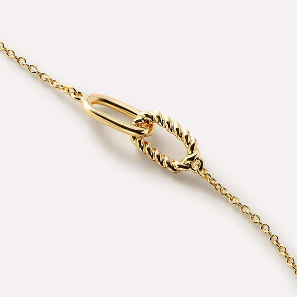 Interlocked Titanium Steel Necklace