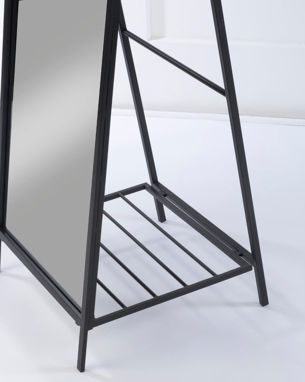 Floor Mirror with Ladder Back