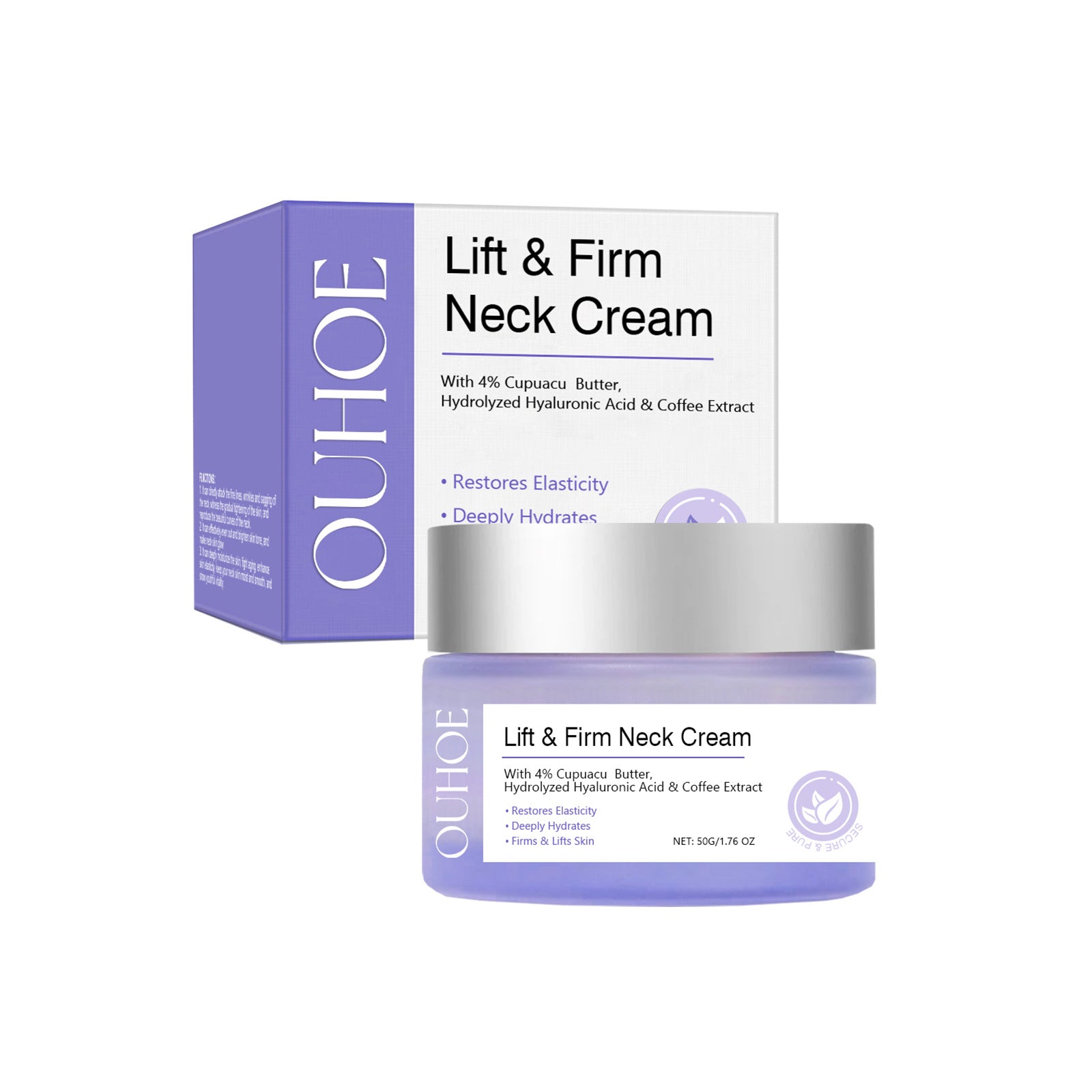 OUHOE Neck Cream - Hydrating, Moisturizing, and Refreshing Skin Care Lotion for Neck and Body