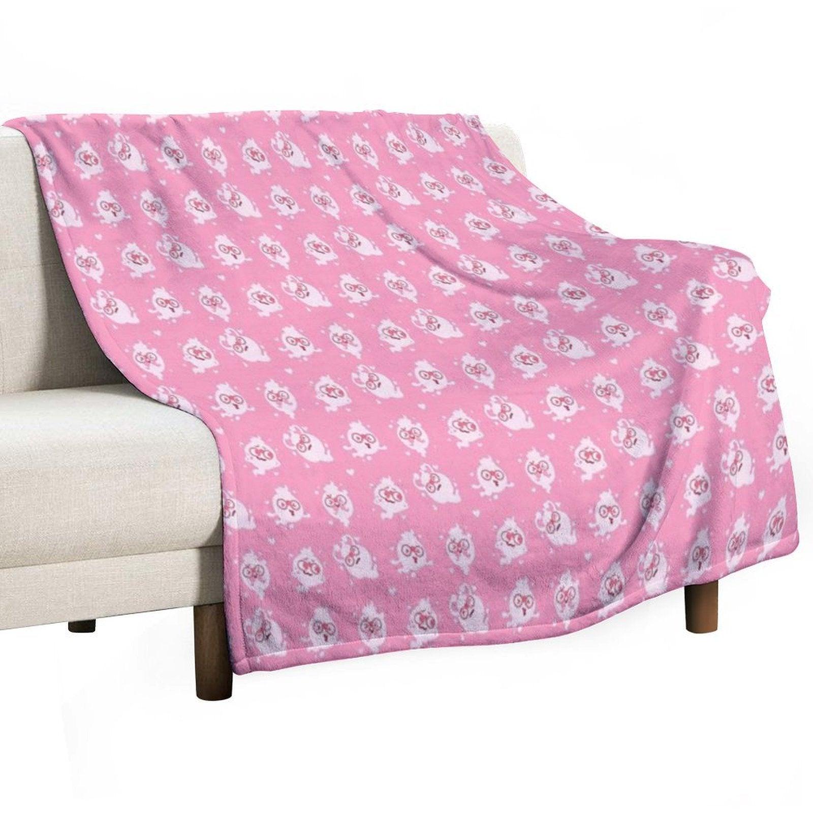 Whisper Colour Palette Pattern Valentines  Yo-Kai Watch Throw Blanket