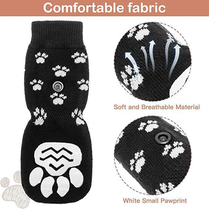 Pet socks foot covers cat and dog socks outdoor anti slip and waterproof shoes socks