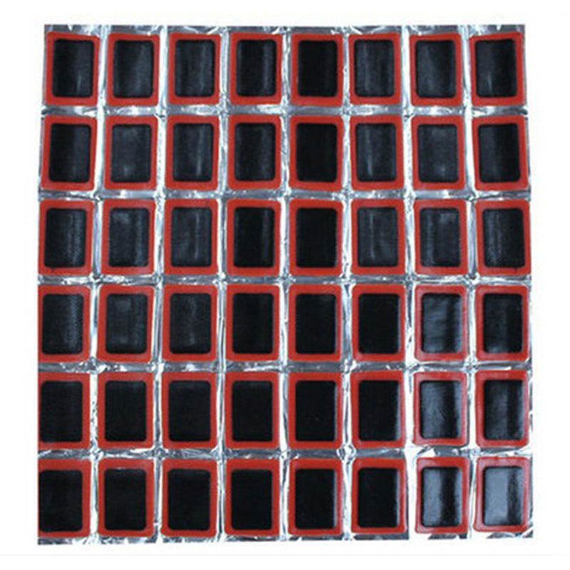 Mountain Bike Tire Patch Film 48 Square Tire Patch 25MM Round Tire Patch Repair Bike Riding Supplies