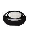 Alcohol fireplace real fire cruise ship oval glass tabletop fireplace metal storm heating wall
