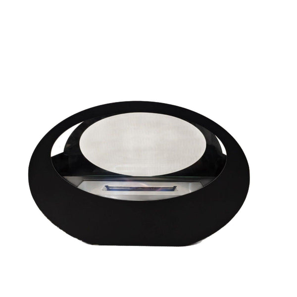 Alcohol fireplace real fire cruise ship oval glass tabletop fireplace metal storm heating wall