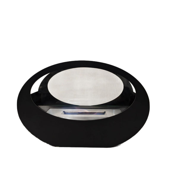 Alcohol fireplace real fire cruise ship oval glass tabletop fireplace metal storm heating wall