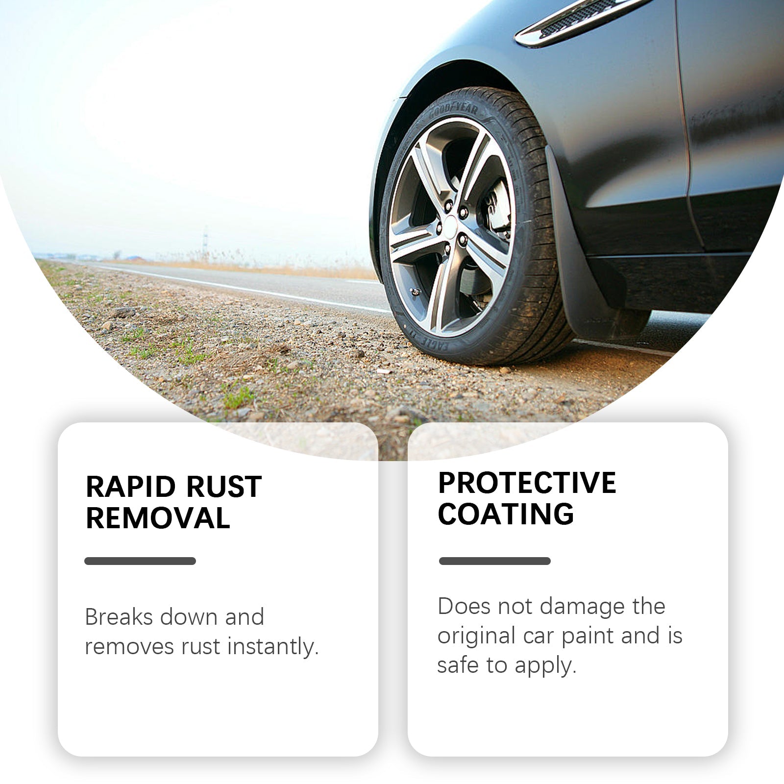 Automobile Rust Remover, Automobile Cleaning Anti-Rust Maintenance Paint Rust Decomposition Decontamination Yellow Rust Remover