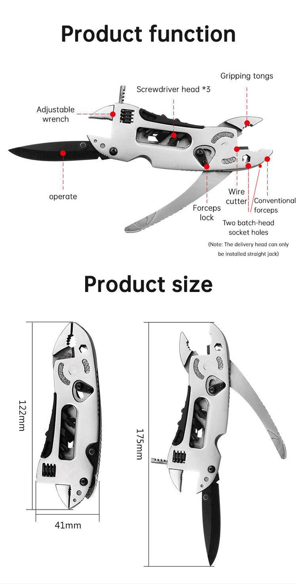 Outdoor camping regular pliers, multi-purpose tool pliers, outdoor wrench tool combination