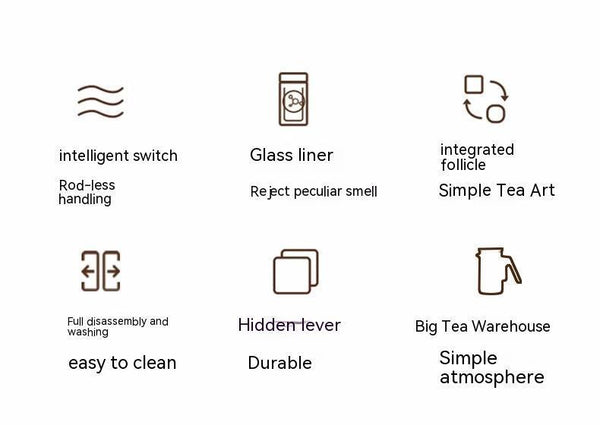 Top Pot Magnetic Suction Intelligent Timing Teapot | Automatic Filter & Elegant Cup