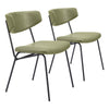 Charon Dining Chair (Set of 2) Green