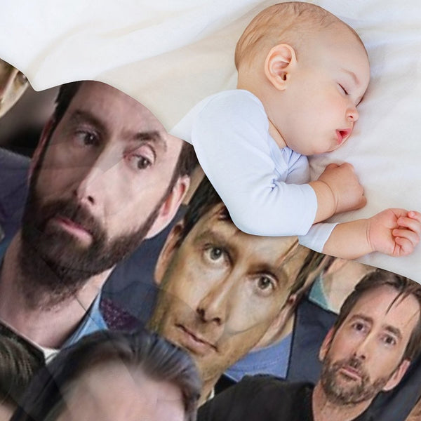 David Tennant Photo Collage Quick-dry Throw Blanket