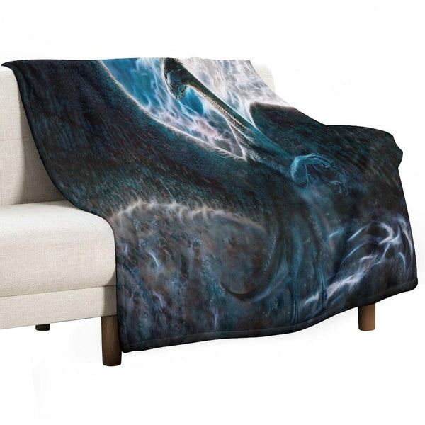 Saphira The Dragon From The Hit Eragon Movie Durable Throw Blanket