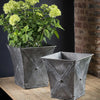 Zinc Square Planters