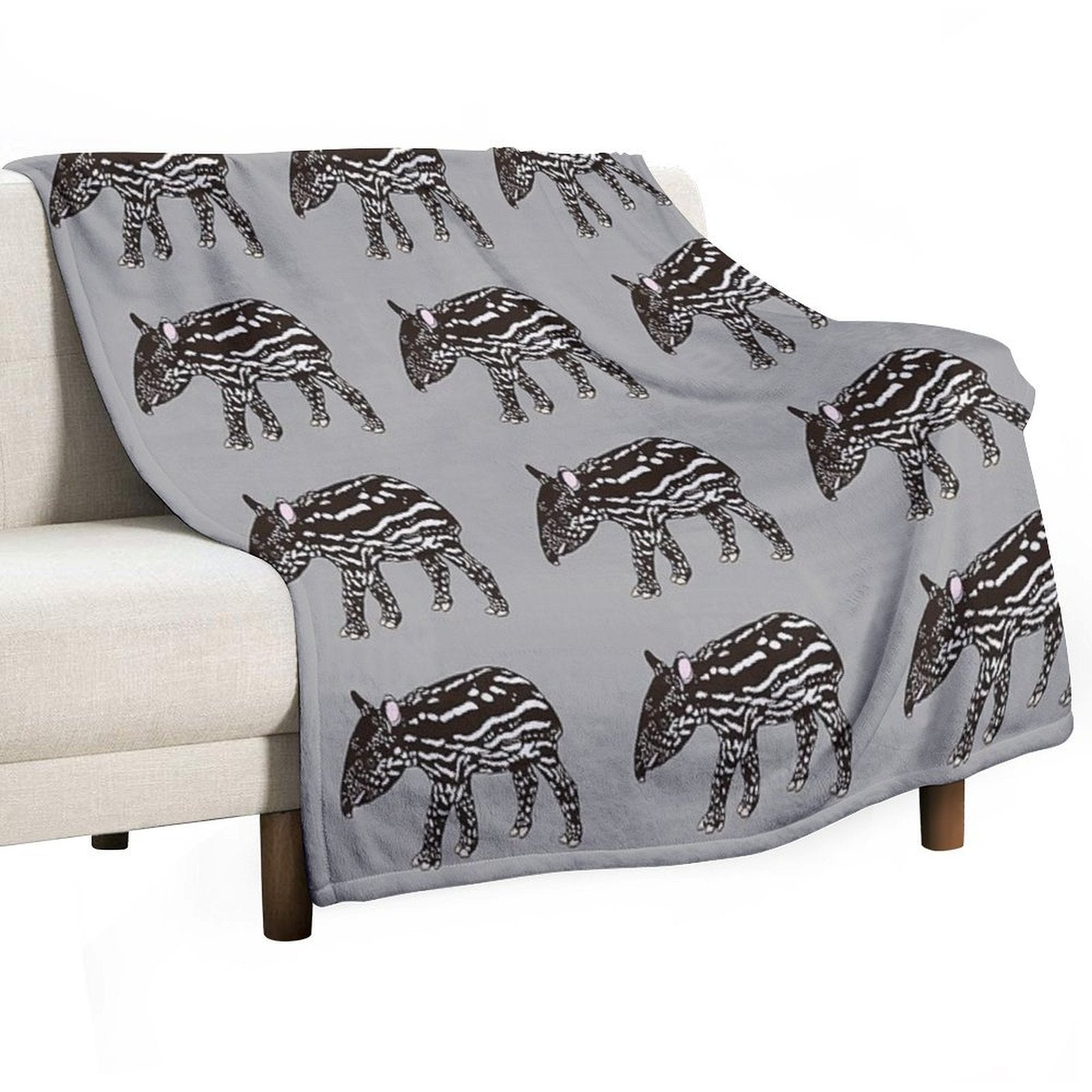 Baby Tapir Compact Throw Blanket