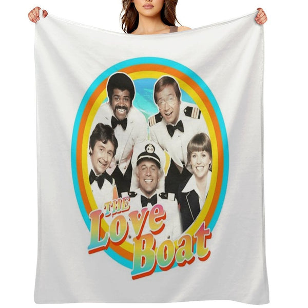 The Love Boat - Retro Eco-conscious Throw Blanket