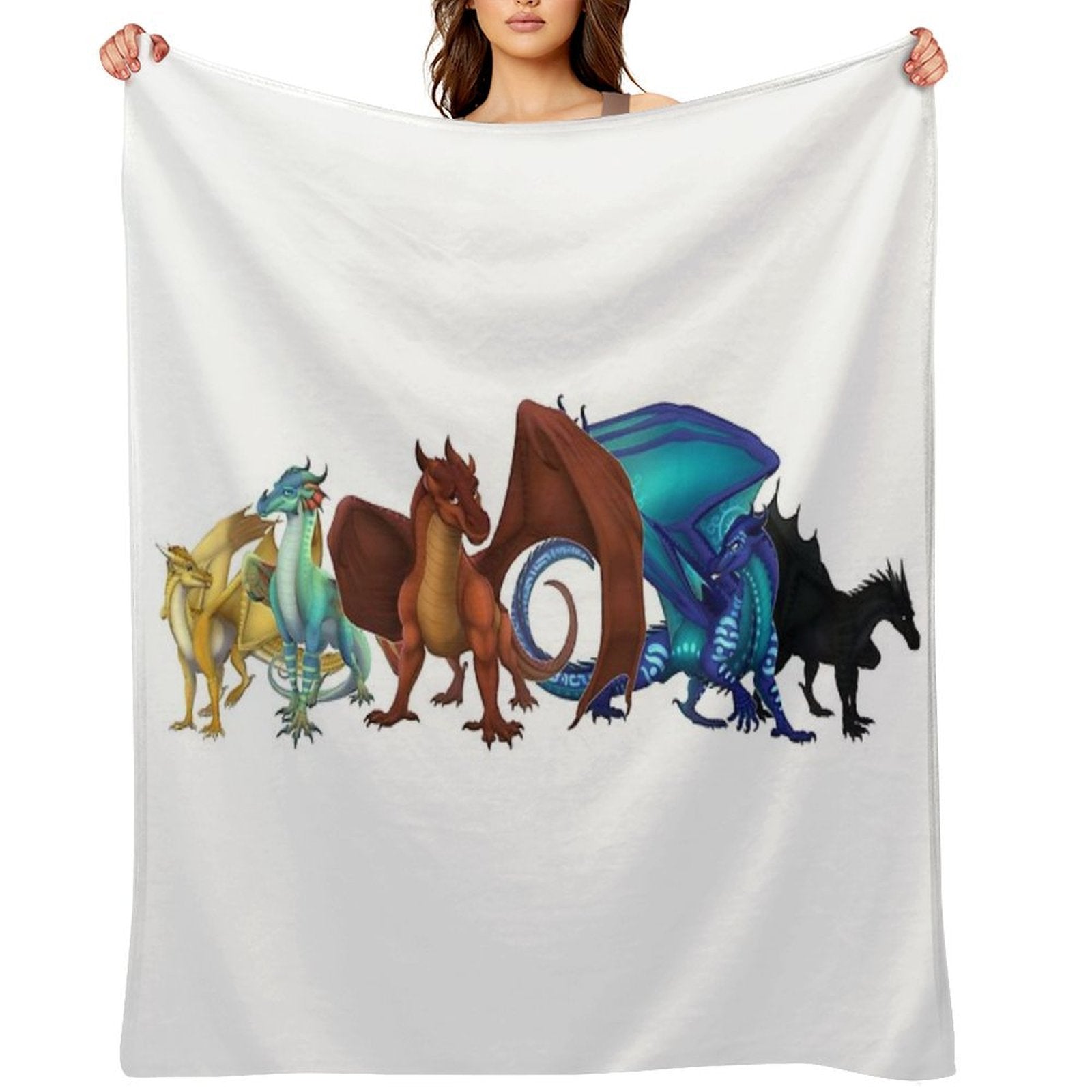 Wings of Fire - Dragonets of Destiny Wrinkle-free Throw Blanket