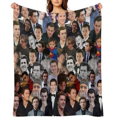 Tom Holland Photo Collage Quick-dry Throw Blanket