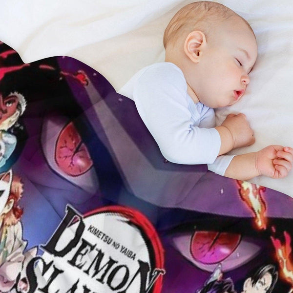 Demon Poster Throw Blanket
