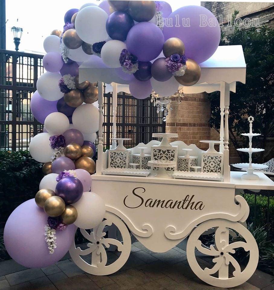 92pcs Pastel White Purple And Gold Garland Balloons Kit For Party Wedding Birthday Baby Shower  Bridal Shower Gender Reveal