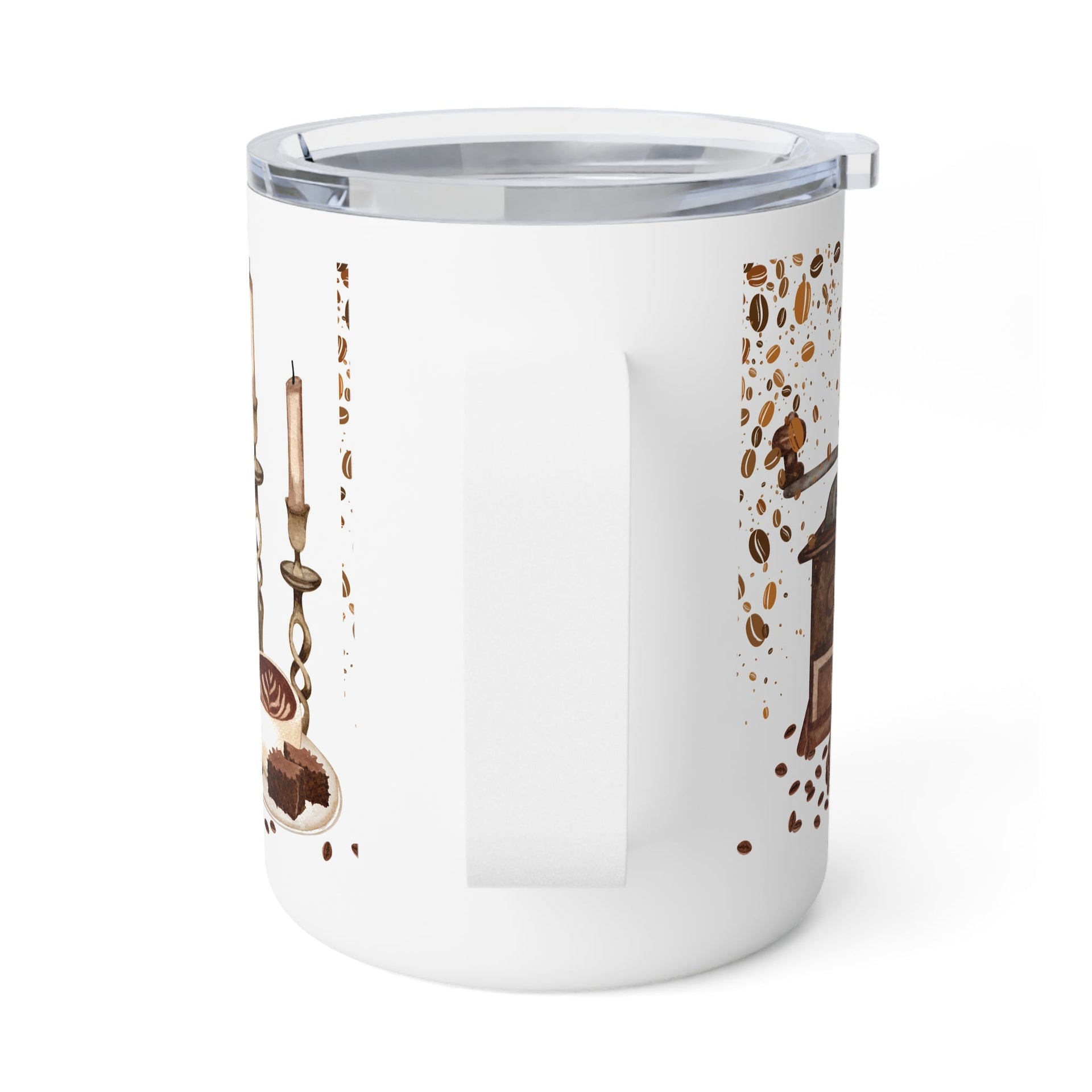 Coffee Lovers Insulated Mug, Cozy Coffee Mug, Gift for Coffee Enthusiasts, Home Office Essential, Rustic Cafe Style