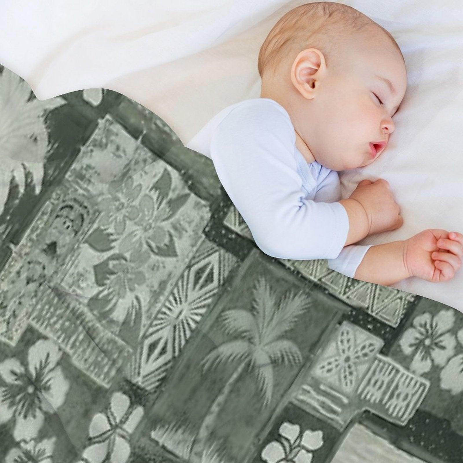 Kona Coast Retro Aloha Shirt Print Throw Blanket
