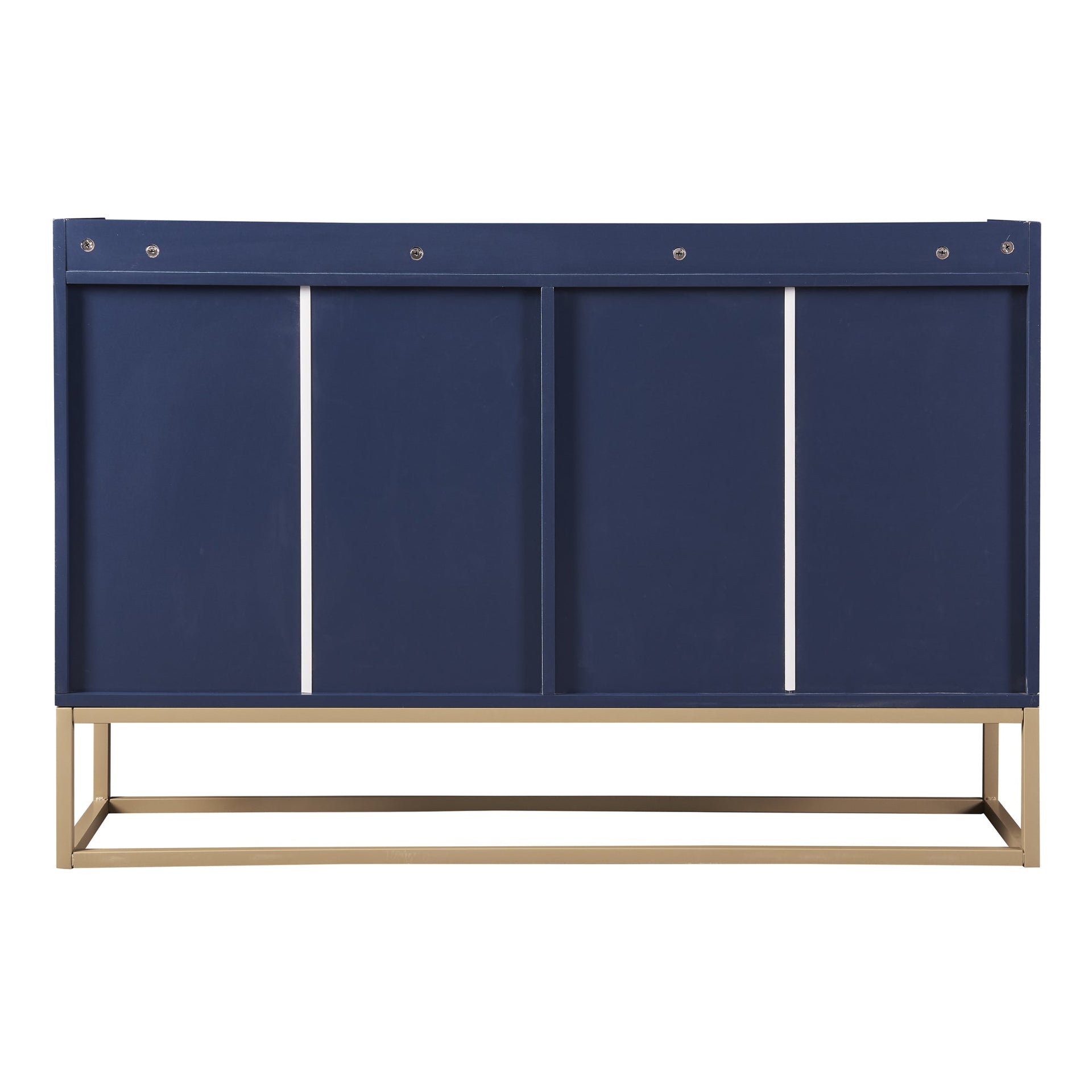 TREXM Modern Sideboard Elegant Buffet Cabinet with Large Storage Space for Dining Room, Entryway (Navy) V.I.P Digital Presence