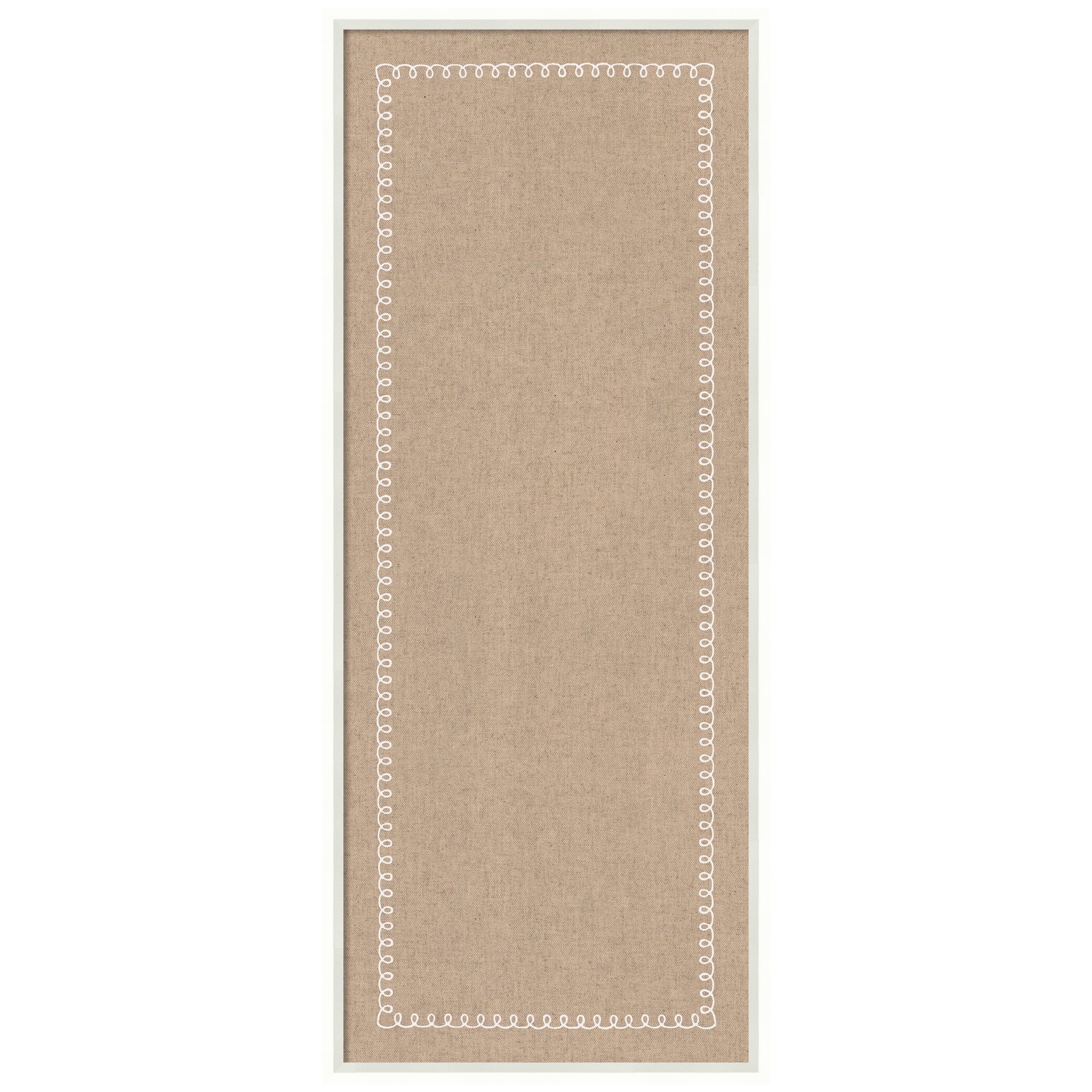 Pinboard White Scalloped Edge