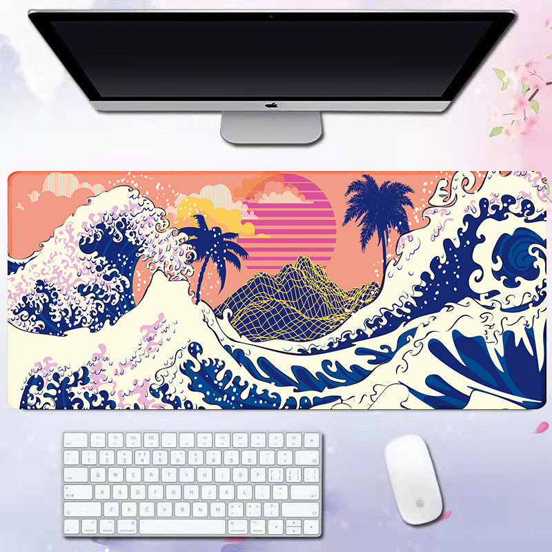 Wave mouse pad advertising game keyboard pad desk pad