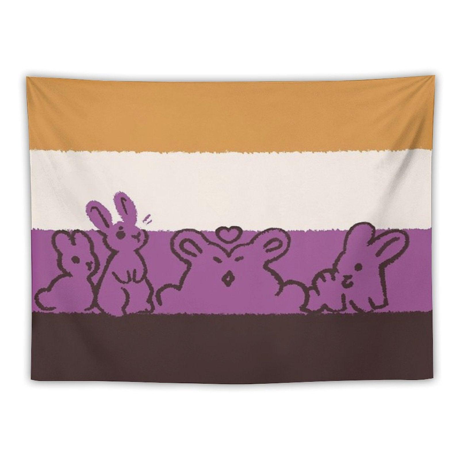 NB Flag Bunnies Tapestry