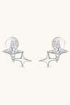 Moissanite 925 Sterling Silver Star Shape Earrings